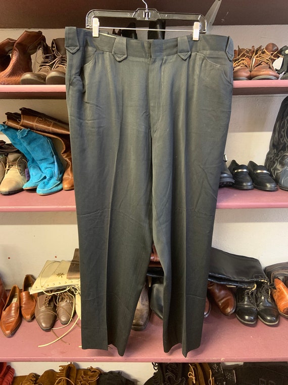 1950s Black Western Pants