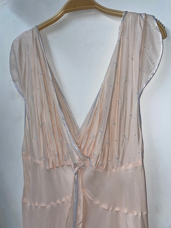 1950s Cold Rayon Slip/ Nightgown - image 4