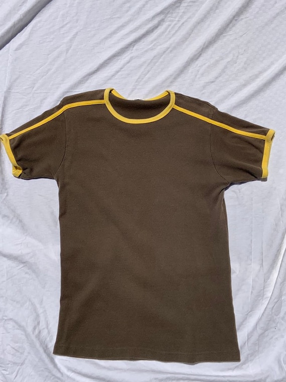 1970s Brown and Yellow T-Shirt