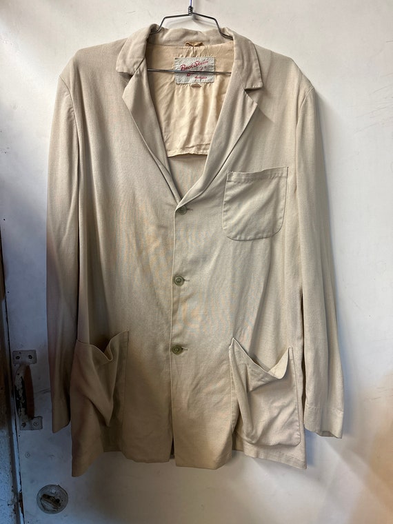 ジャケット・アウター BUCK SKEIN BRAND / 50's rayon jacket 50s Buck Skein Joe Rayon Gabardine Jacket | COMPOSITE STORE