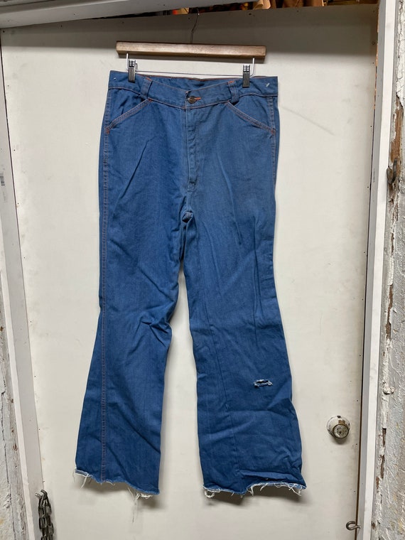 1970s Mens Disco Jeans - image 1