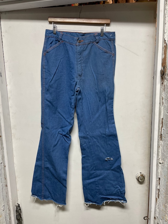 1970s Mens Disco Jeans Gem