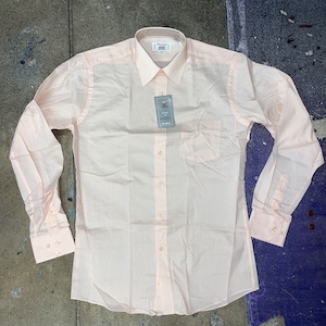 Camicia con colletto abbottonata rosa corallo chiaro da uomo Deadstock Martini degli anni &#39;70
