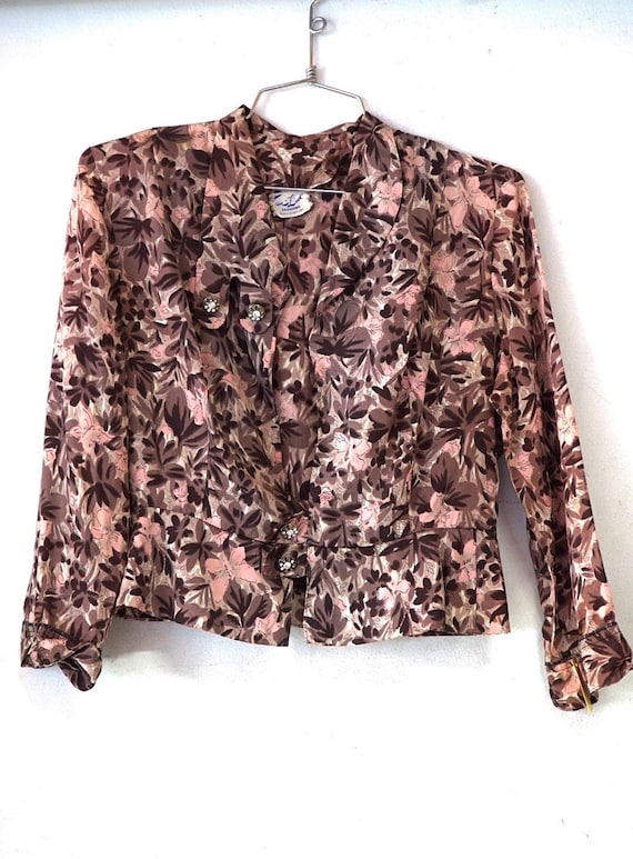 1950’s Novelty Floral Light Weight Jacket