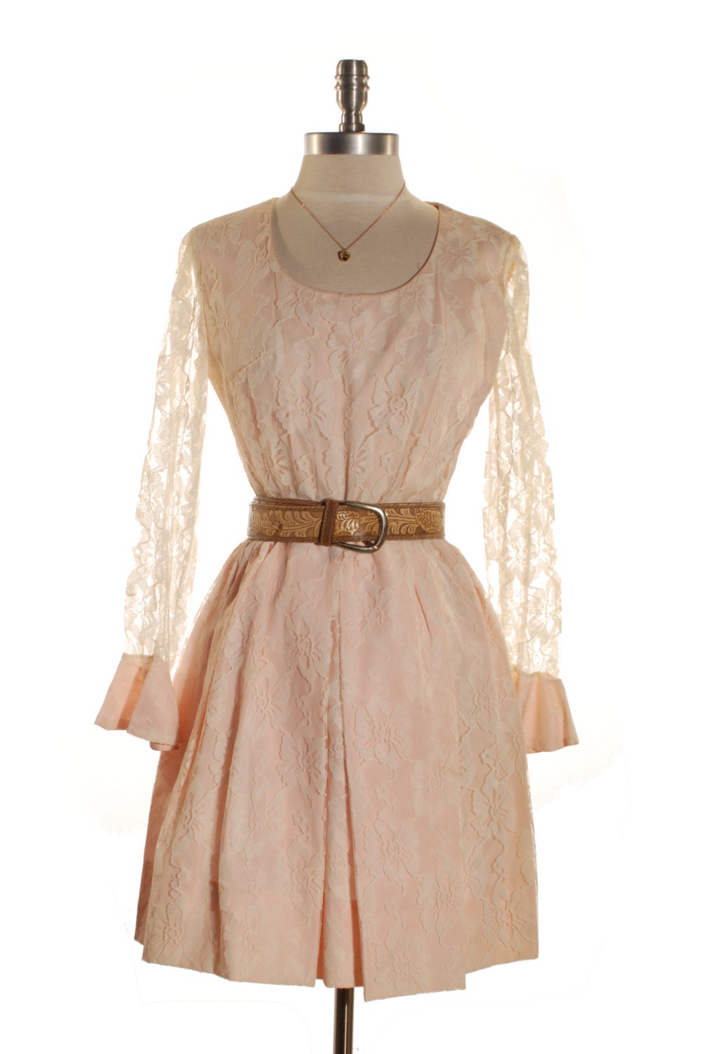 60s -70s Jewelry – Necklaces, Earrings, Rings, Bracelets Sale Lace Mini Dress  Pretty in Pink Bohemian Hipster 1960S Party 60S Clothes Soft Grunge Pastel Goth Small $30.00 AT vintagedancer.com