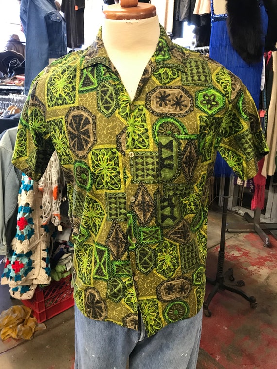 Men's Barefoot Paradise 1960s Hawaiian Shirt