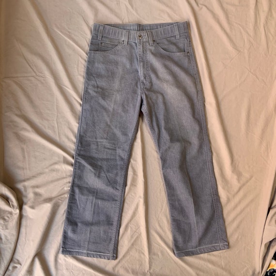 1970s Gray Levis Denim Jeans