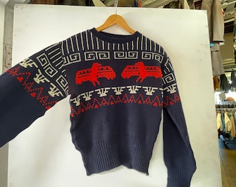 1940s/50s Thunderbird Wool Ski Sweater