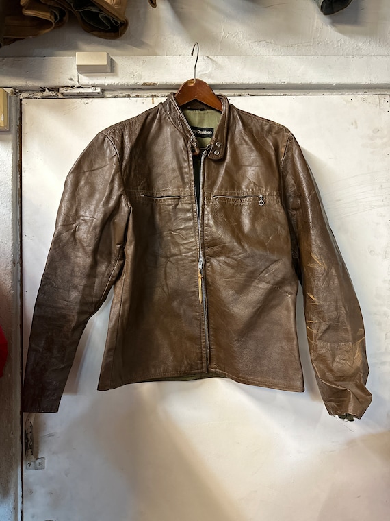 1970s Harley Davidson Brown Leather Jacket - Etsy