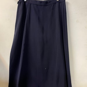 1950s Navy Blue Summer weight Pencil Skirt image 4