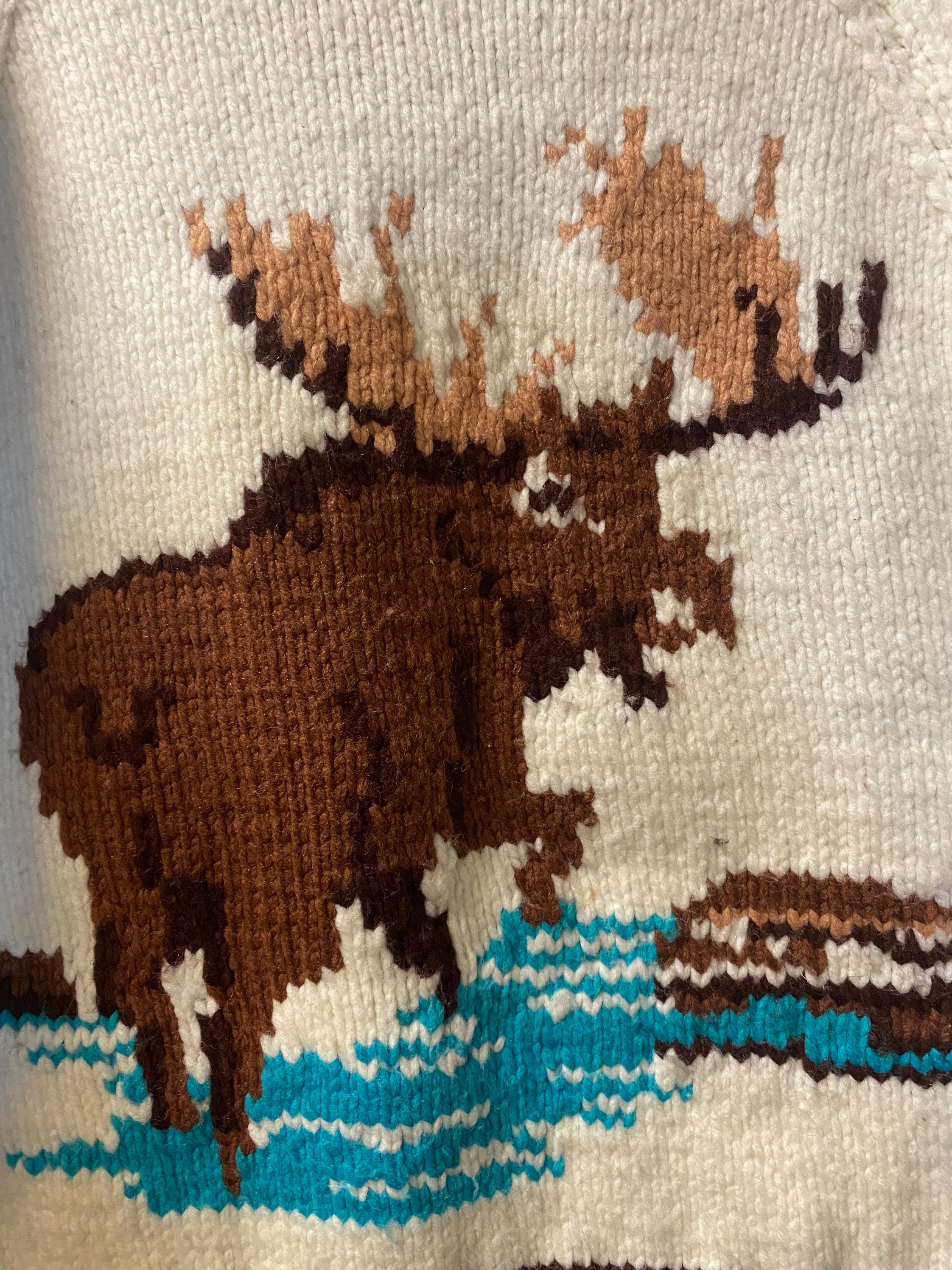 トップス 80s vintage  cowichan knit sweater 1980s Cowichan Knit Sweater - Etsy