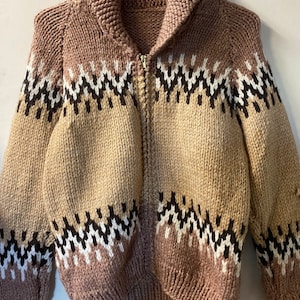 1950s Hand Knit Cowichan Sweater
