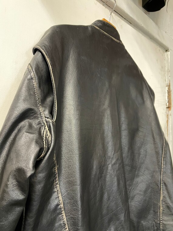 Mens Von Dutch Cafe Racer Leather Jacket - image 5