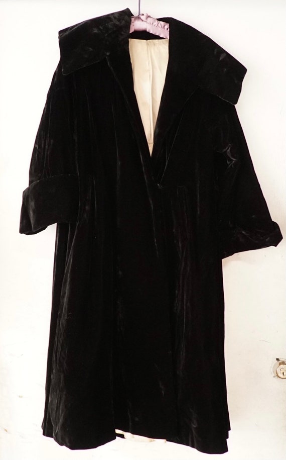 Black Velvet Bracelet Cuff Sleeve Coat