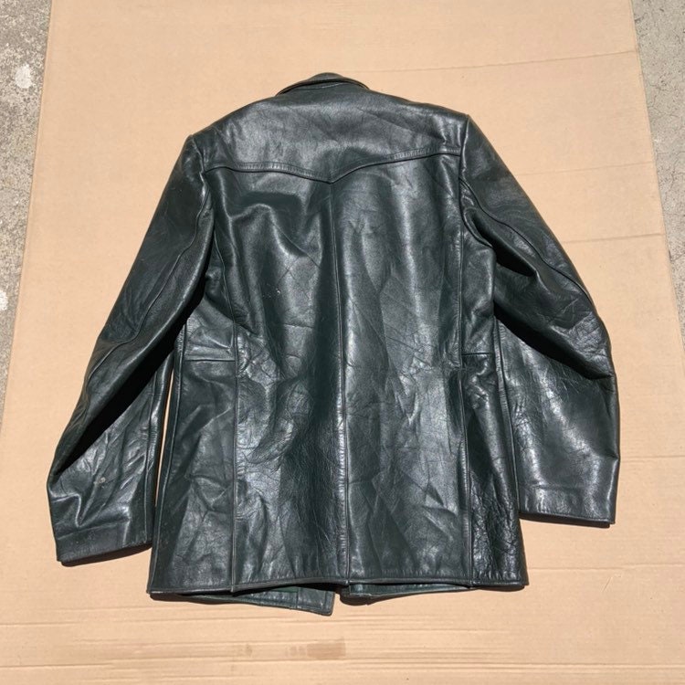 1940s 1950s Dark Green Motorcycle Jacket - Etsy