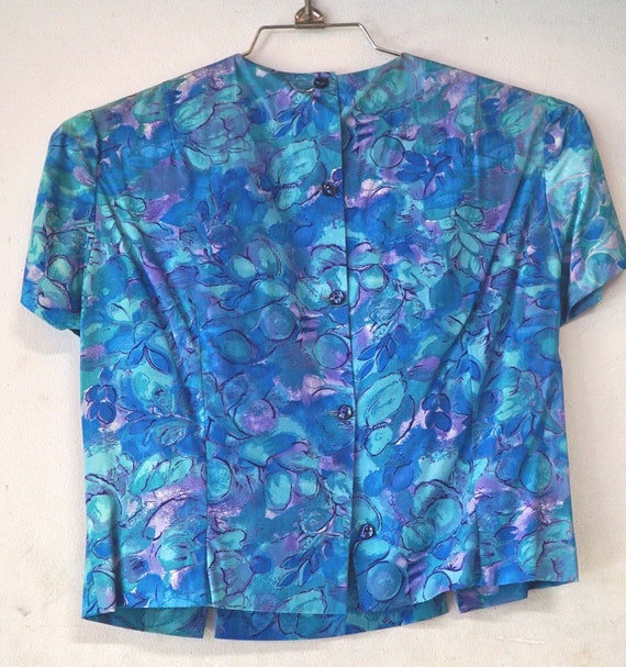 1950’s Button Back Top Snowflower Pattern by J. M… - image 2