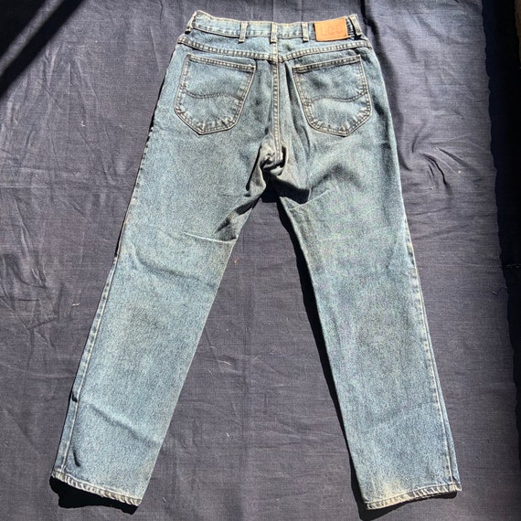 1980s Dark Stone Wash Lee Jeans - image 2