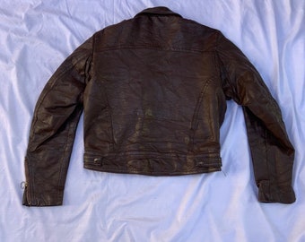 1970s Harley Davidson Brown Leather Jacket - Etsy