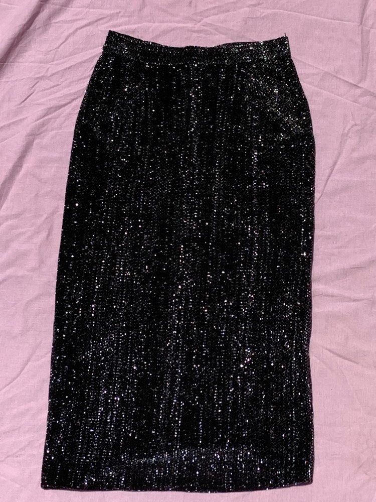 1950's Lurex Black and Silver Pencil Dress - Etsy