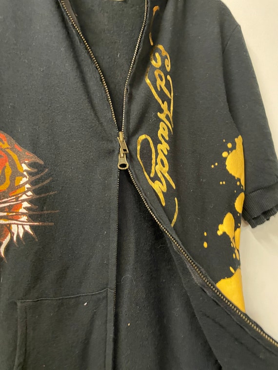 Y2k Ed Hardy Short Sleeve Zip up Hoodie - Etsy