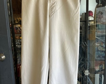 True Vintage 50s US Navy White Cotton Sailor's Bell Bottom Baggy