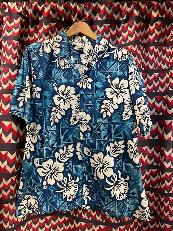 1970s Puanani Hawaii Hawaiian Tiki Shirt