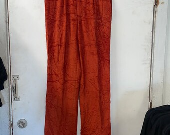 1980s Orange Wide Wale Corduroy trousers