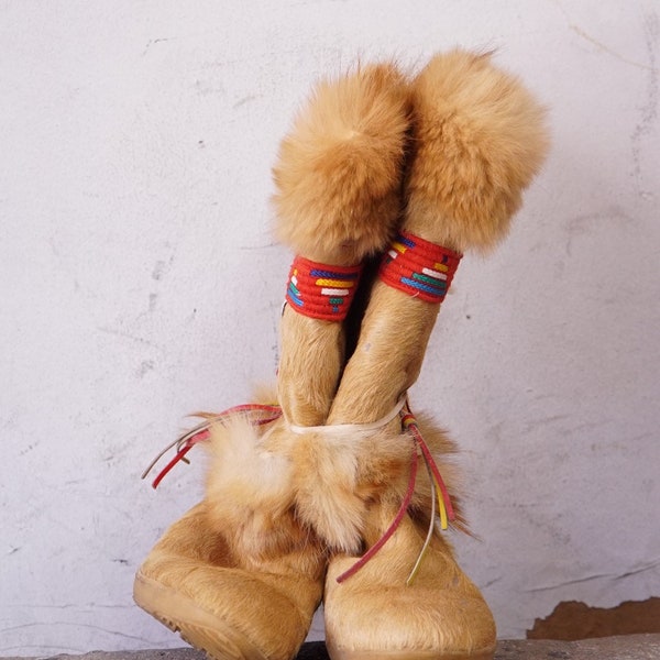 Fur Boots Etsy