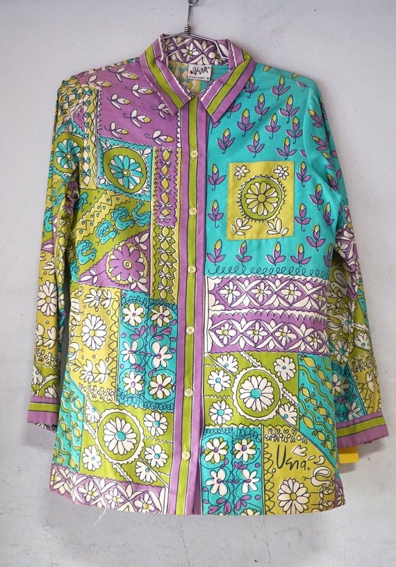 1960’s Vera Blouse Scarf Print
