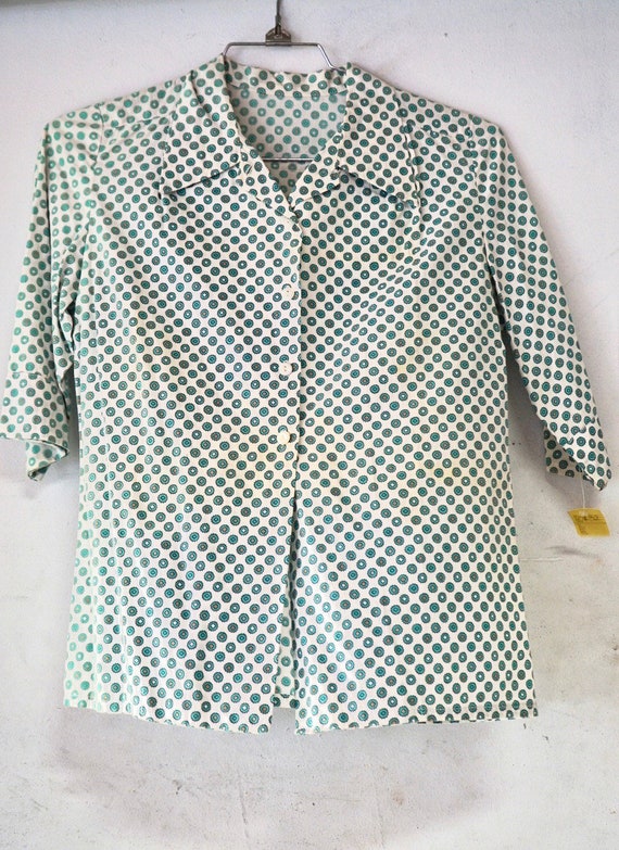 Lady Cotton Button Up Shirt - image 2