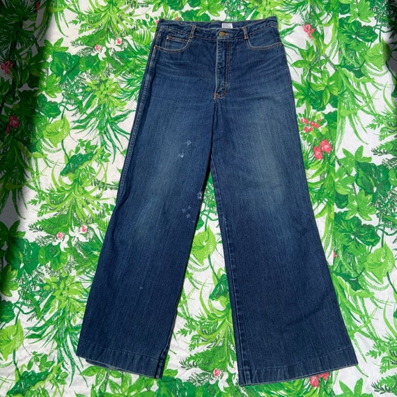 1970s Britania Denim Bell Bottoms - image 1