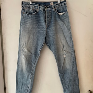 Mens White Oak Cone Denim Levis Jeans