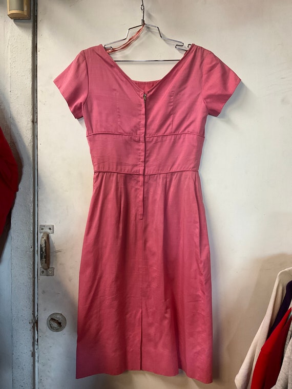 1950s Pink Short Sleeve Dress - image 2