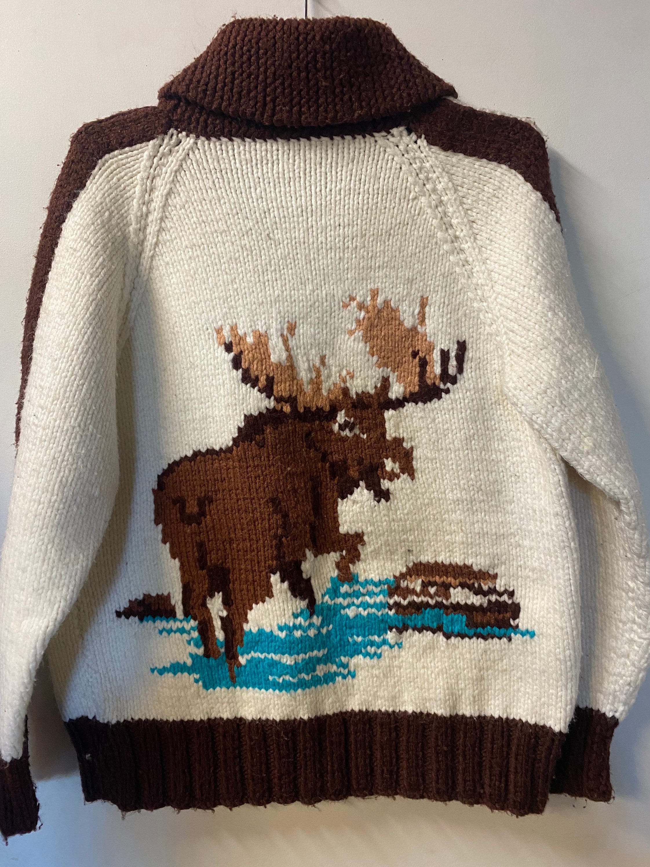 トップス 80s vintage  cowichan knit sweater 1980s Cowichan Knit Sweater - Etsy