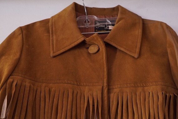 Faux Suede Fringe Jacket Brown - image 5