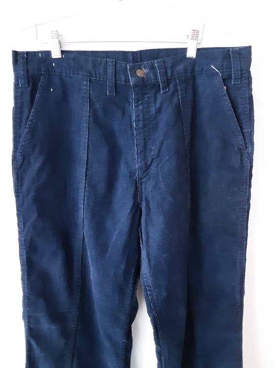 Blue Corduroy Levi Bell Bottoms View 2