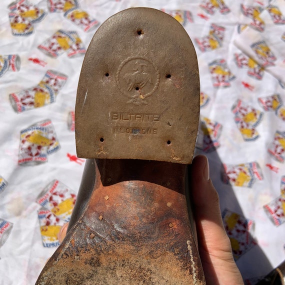 1950s  Dark Brown Leather Cowboy Boots - image 4