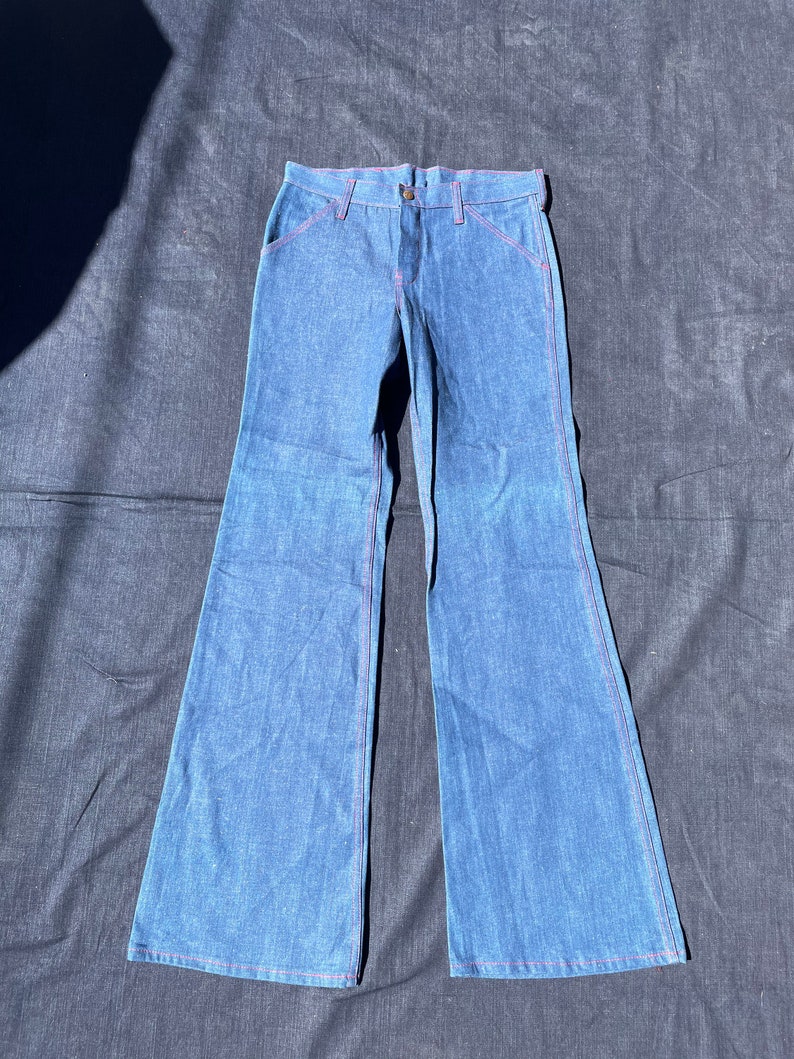 Womans 70s Deadstock Flare Pants | Etsy