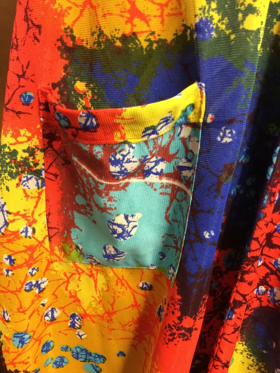Psychedelic multi colored caftan  plus size - image 3