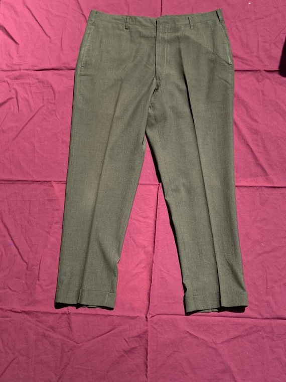 1960's Forest Green Trousers - image 1