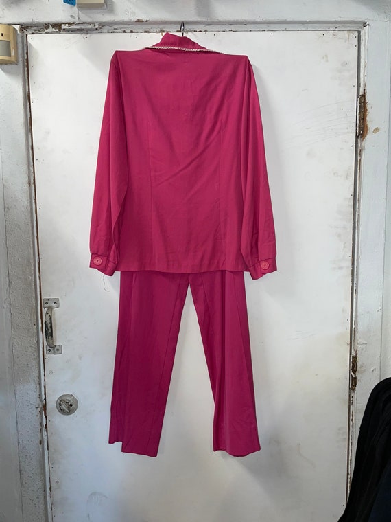 1960s Hot Pink Pant Suit - image 4