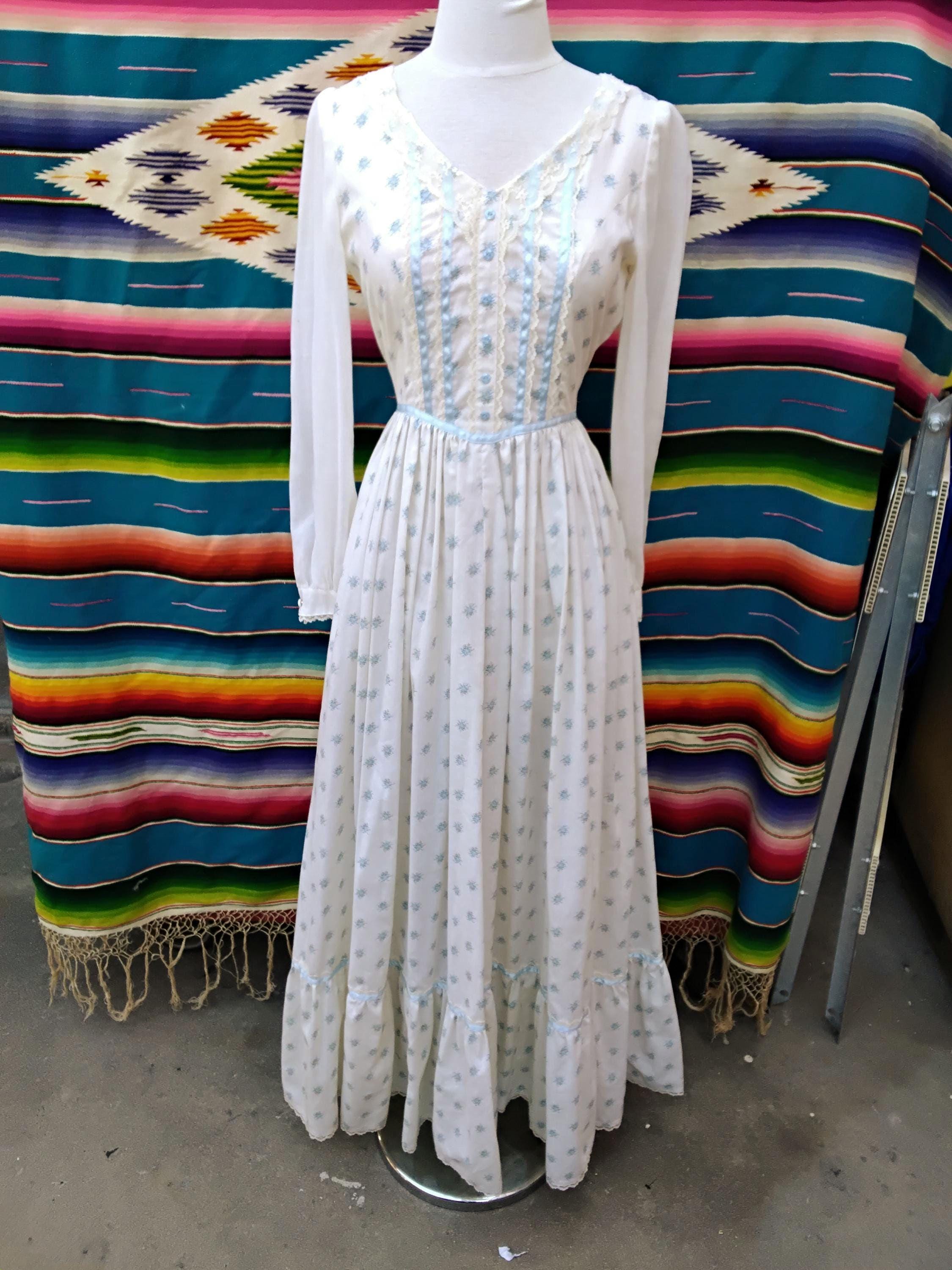 Vintage White Jessica Mcclintock Dress - Etsy