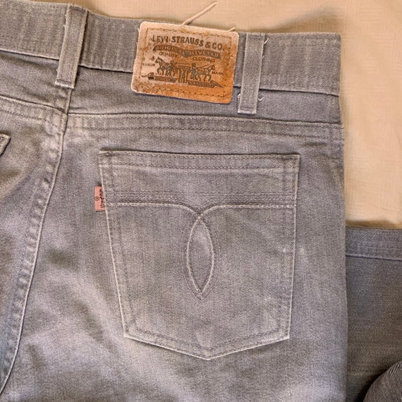 1970s Gray Levis Denim Jeans - image 5