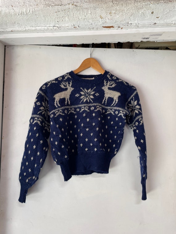 1950s/40s Wool Ski Sweater USA