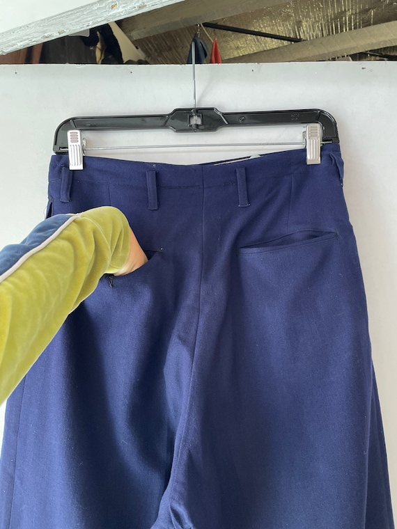 Mens 1940s Navy Wool Trousers - Etsy