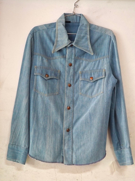 1970’s Men’s Denim Shirt Jacket made in Canada