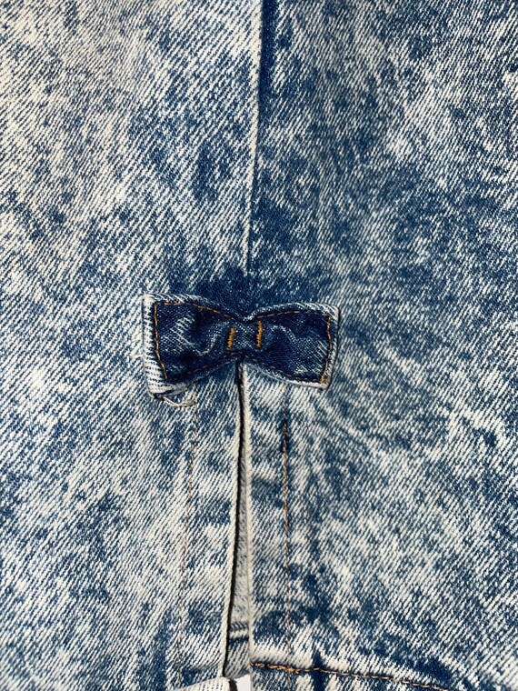 1980s Bongo Acid Wash Denim Skirt - image 5