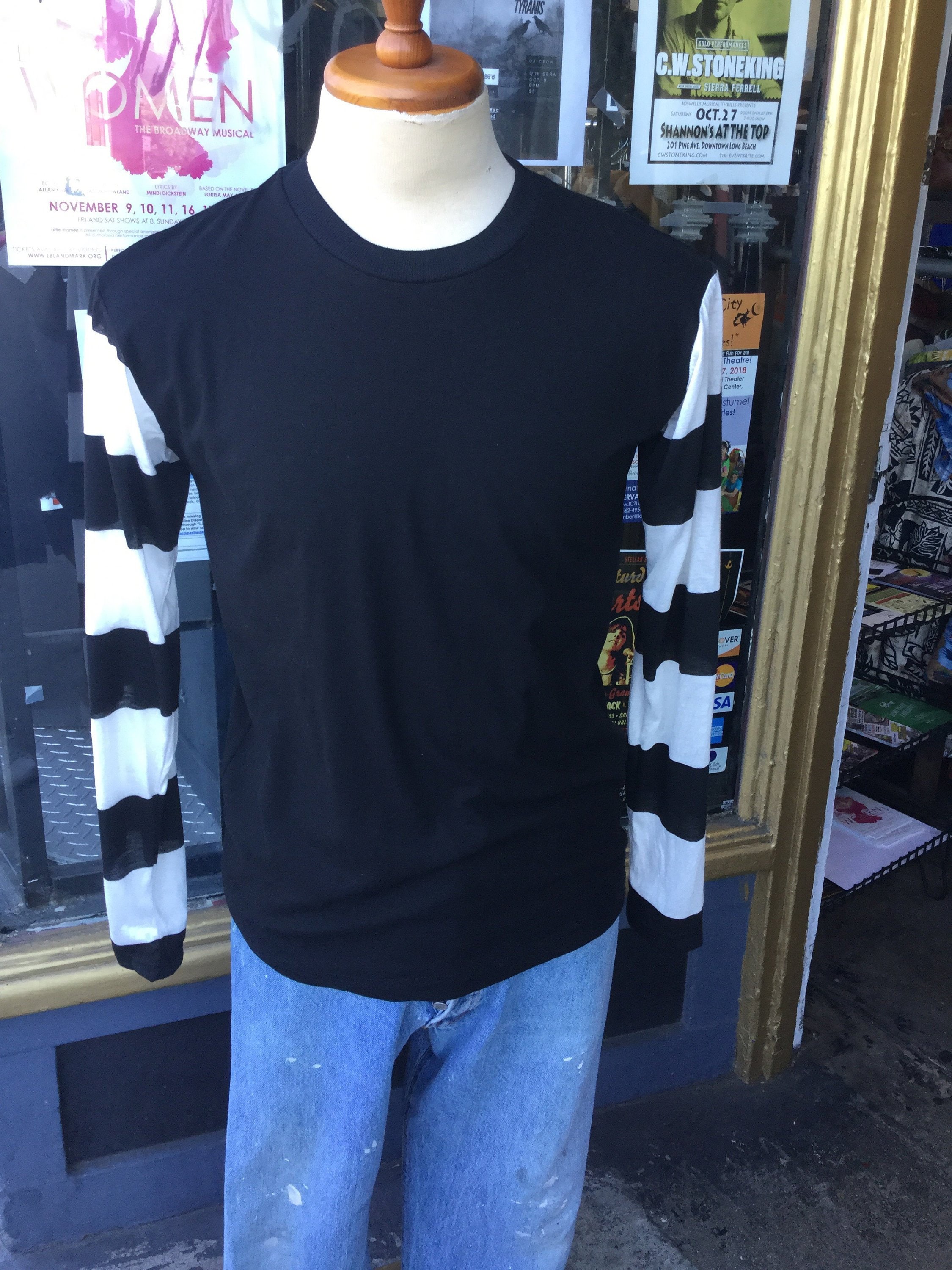 Avalos T Shirt Black and White Long Sleeve Motorcycle