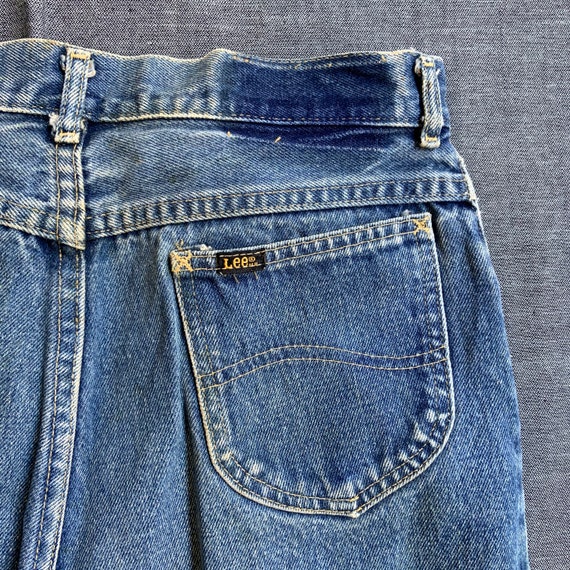 1980s Lee Rider Washed Jeans High Waist - image 3