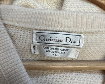 1980s Christian Dior Sweater Vest Size Large - Etsy